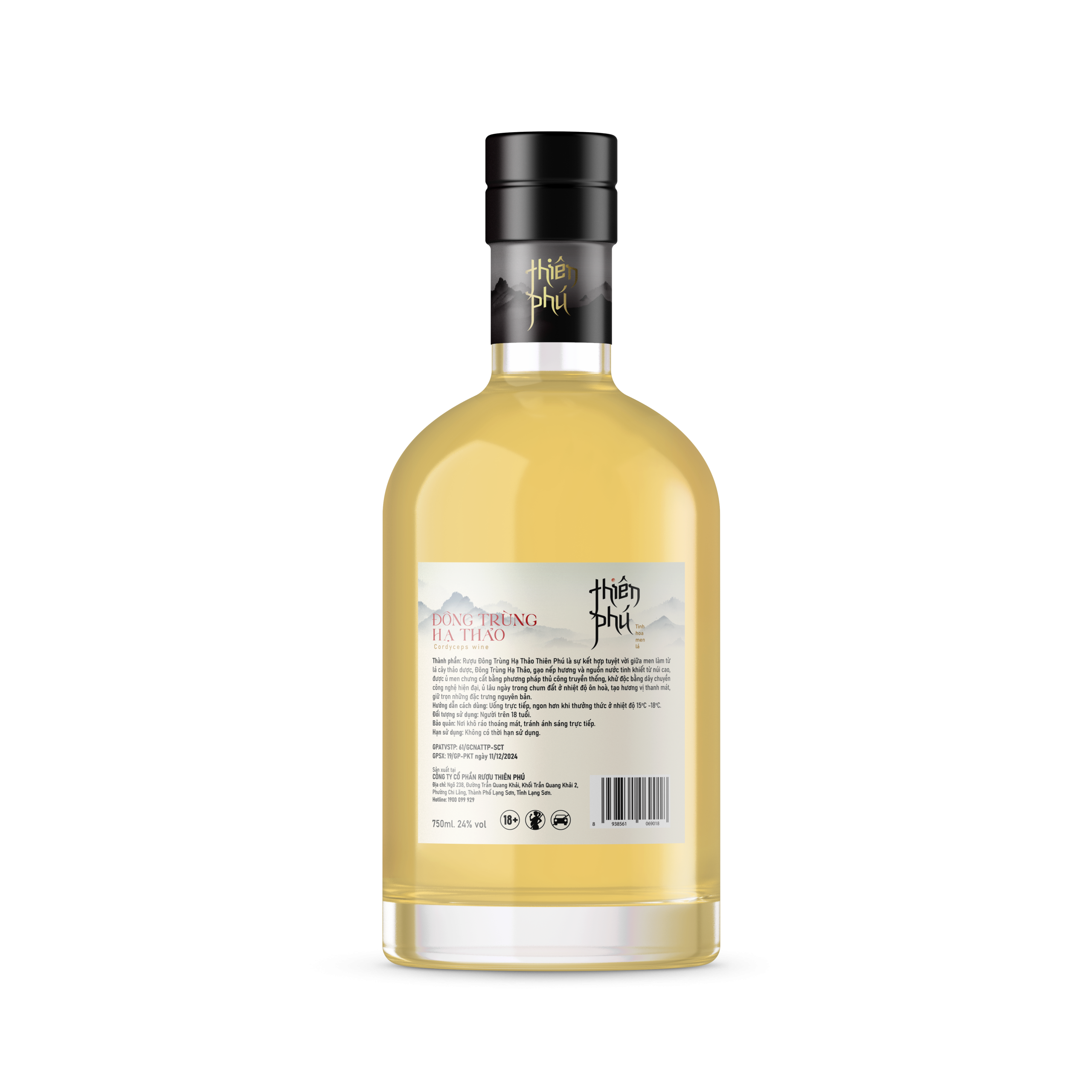 Rượu Đông trùng hạ thảo Thiên Phú 750ml - Ảnh 4